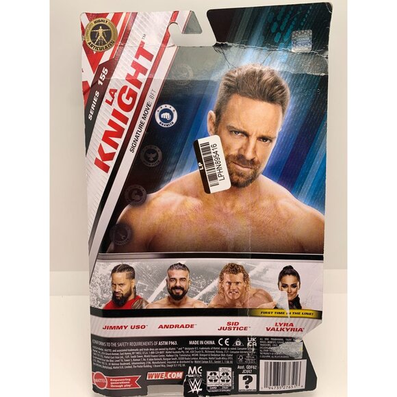 WWE Main Event Series 155 LA Knight Action Figure New In Box - Picture 2 of 2